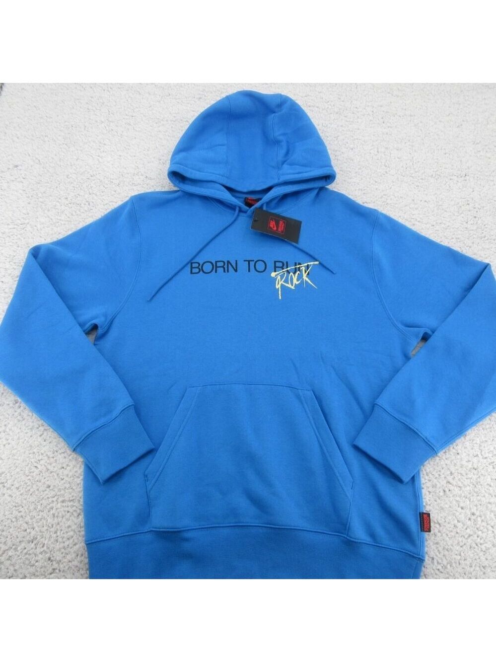 Nike x Stranger Things Blue Pullover Hoodie Men's Size Medium NEW - Picture 2 of 14